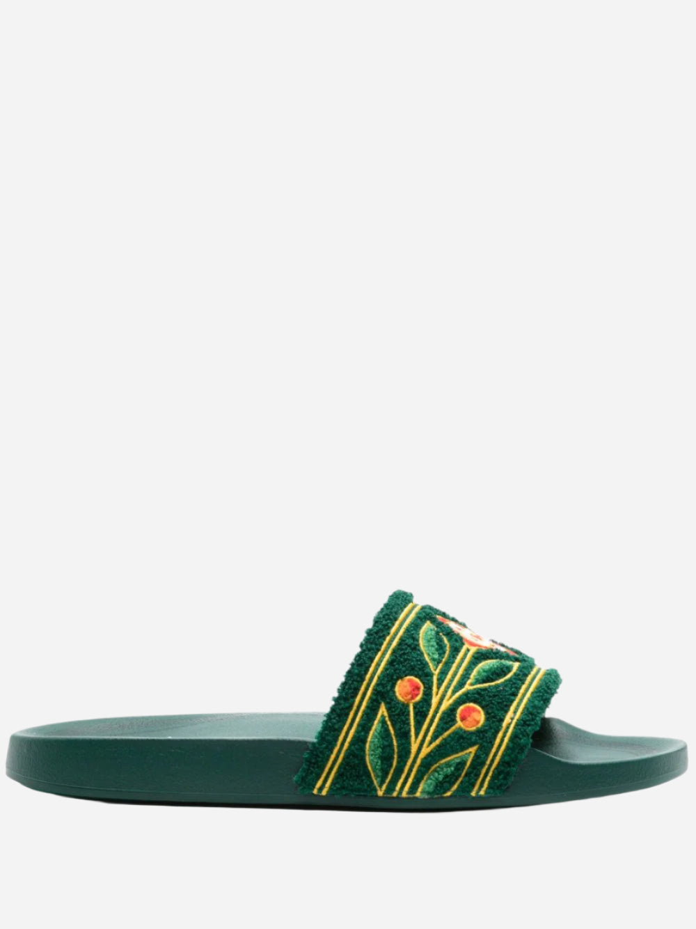 Casablanca embroidered terry-cloth slides